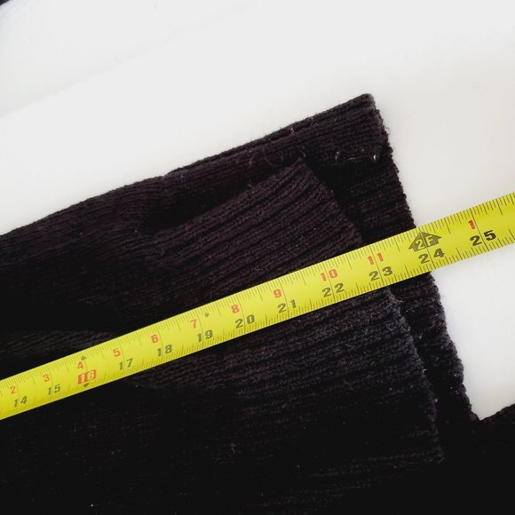 LOFT Cotton Open Knit Black Cardigan - Picture 9 of 9